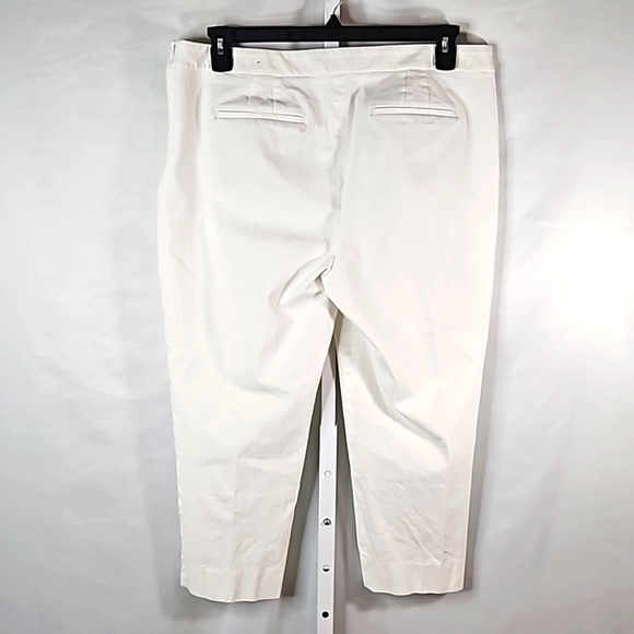 Talbots White Chatham Crop Capris Size 16 - Picture 8 of 8